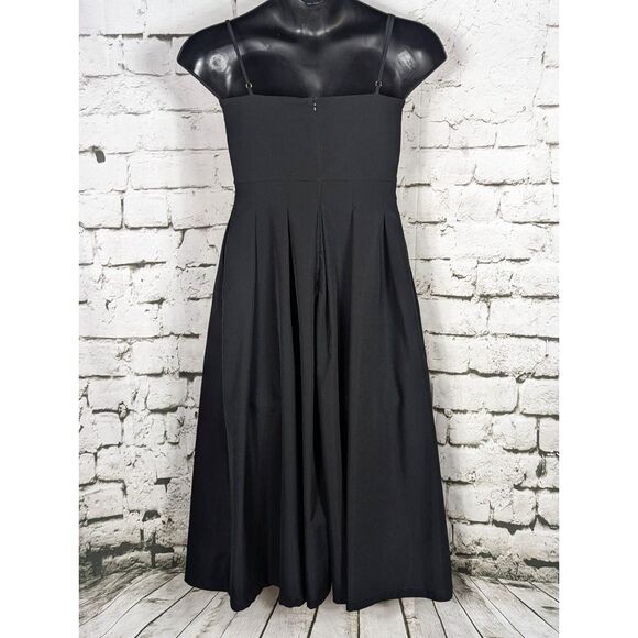 AEL AmyEnjoyLife Fit & Flare Midi Dress Coquette Feminine Retro Pinup Pockets LG - Picture 5 of 7